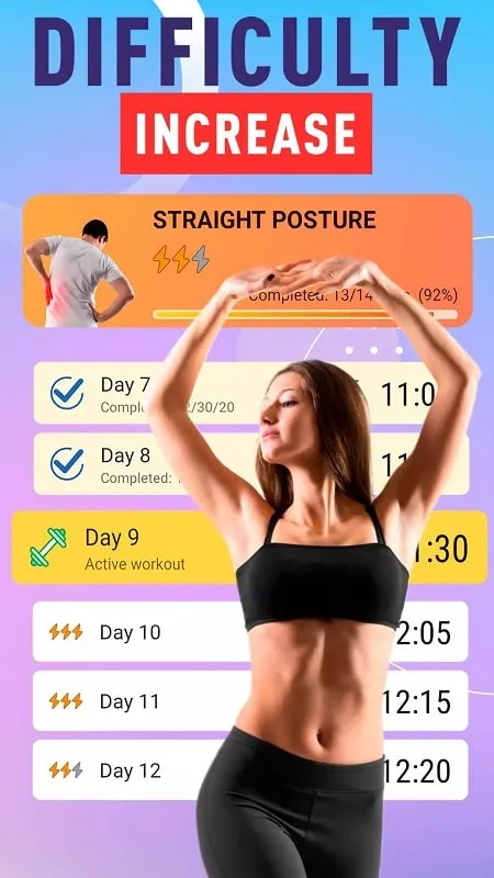 Sử dụng các tính năng của Straight Posture mod để theo dõi tiến trình