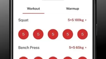 StrongLifts Weight Lifting Log mod interface showing premium features