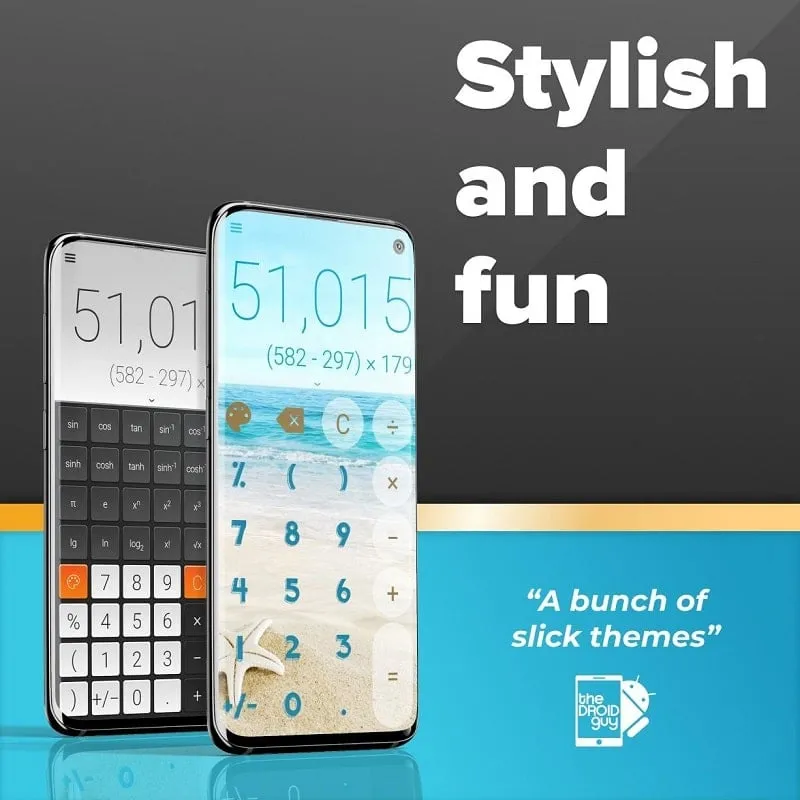 Stylish Calculator CALCU mod dengan fitur canggih