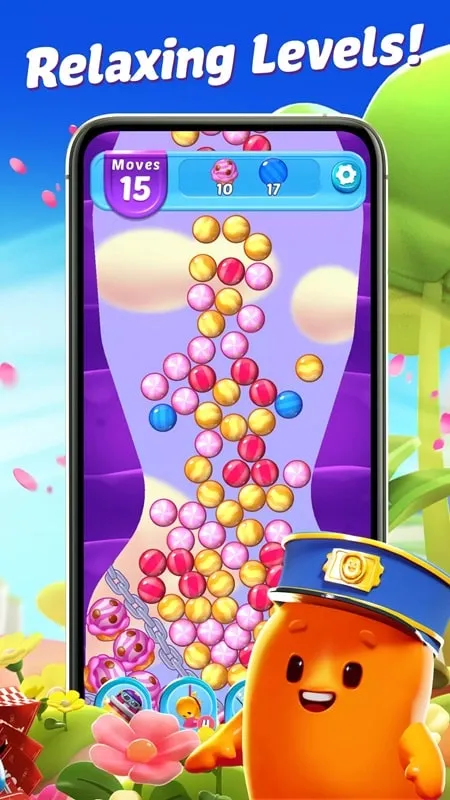 Jugabilidad de Sugar Blast en un dispositivo Android.