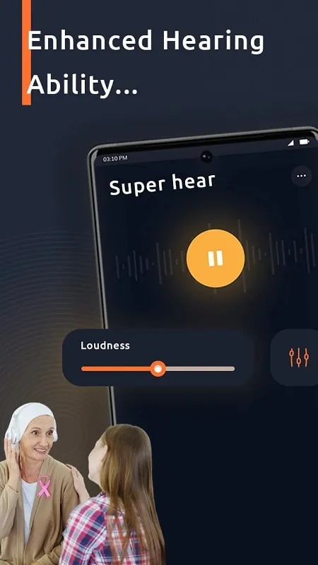 Super Ear mod demonstration with customized sound profile