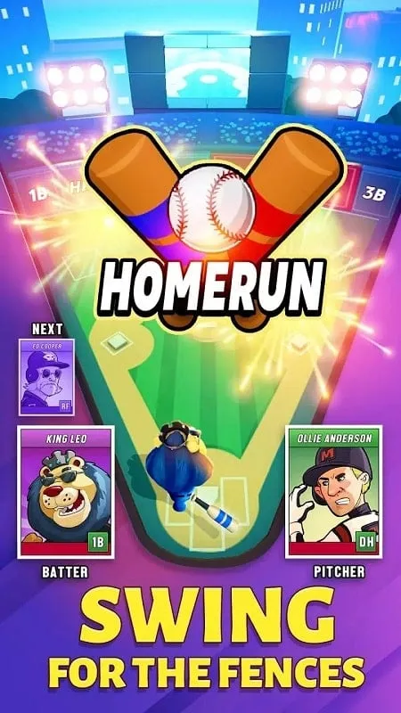 Menu MOD di Super Hit Baseball