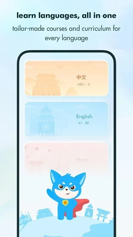 SuperLingo mod interface showing premium features