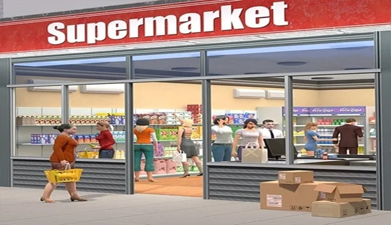 Panduan instalasi Supermarket Simulator Store MOD APK di perangkat Android.