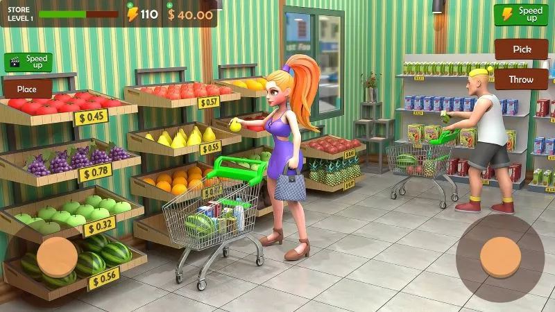 Completando tareas en Supermarket Store Simulator.