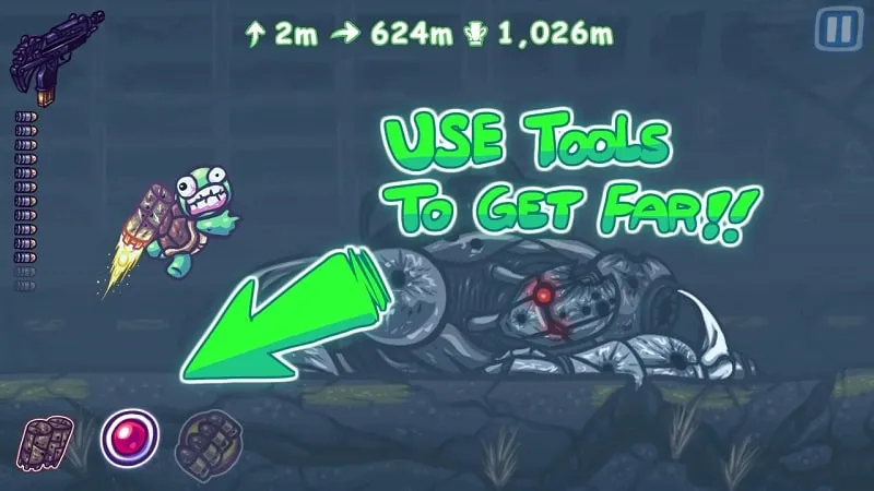 Different types of cannons in Super Toss The Turtle.