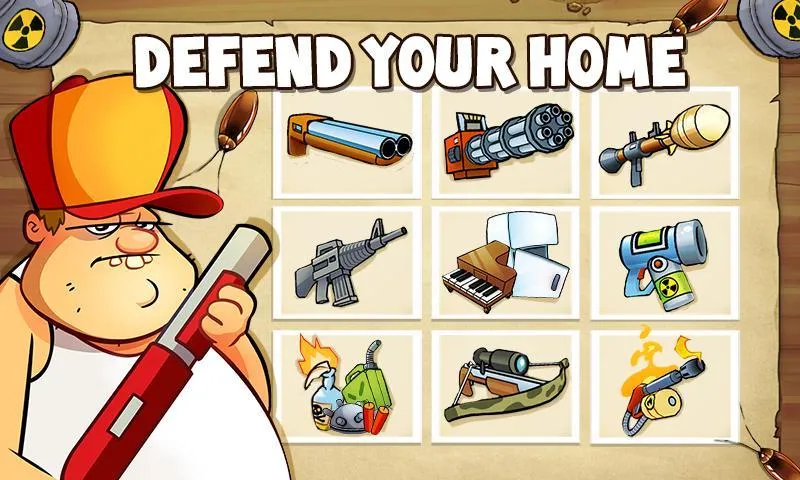Different weapon options available in Swamp Attack.