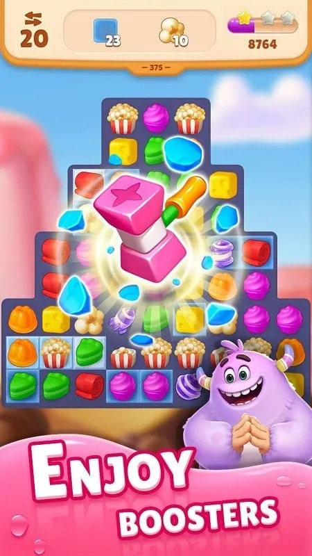 Screenshot displaying unlimited resources in the Dream Family MOD APK.