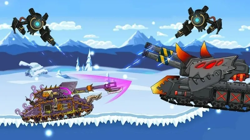 Tank Combat War Battle gameplay screenshot.
