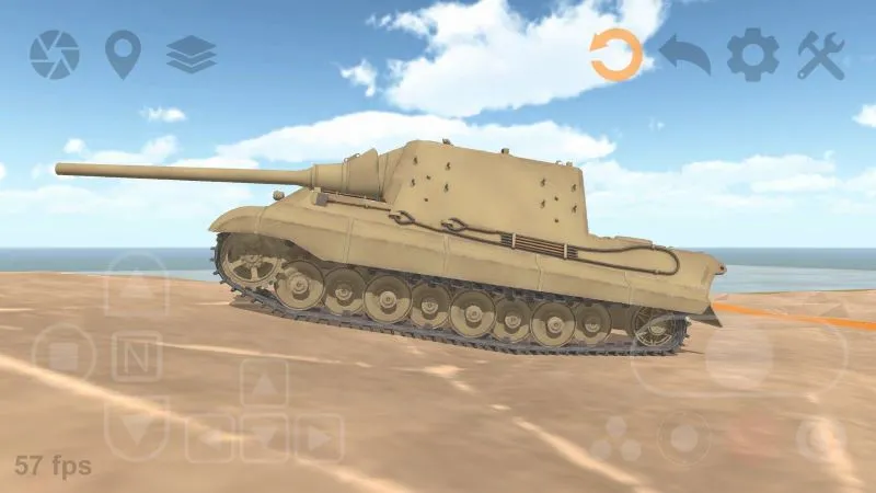 Various tank models available in Tank Physics Mobile Vol.3, each with unique characteristics.