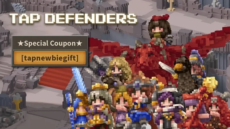 Tap Defenders gameplay on a mobile device.