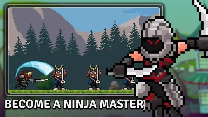 Ảnh chụp màn hình trong game Tap Ninja hiển thị các tính năng mod.