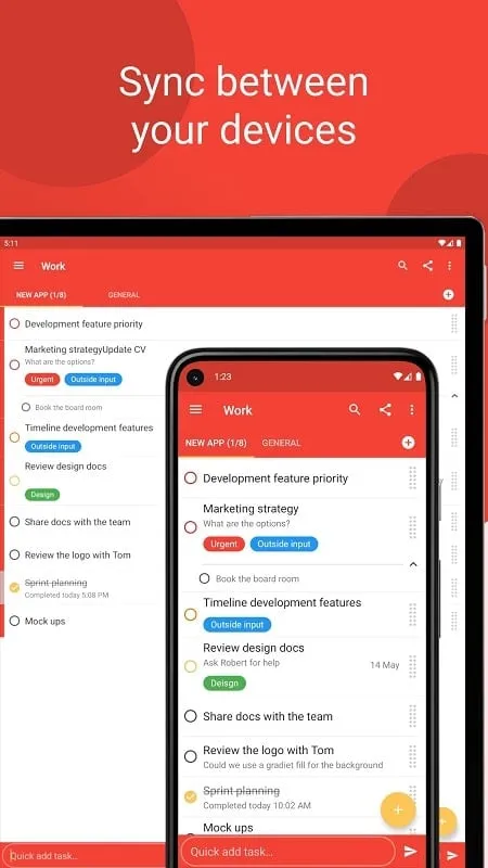 Tasks Todo list mod reminder setup