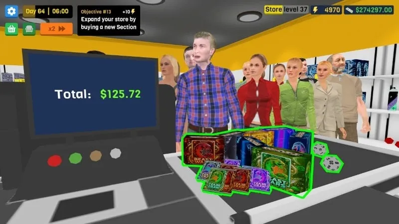 Displaying card details and information in the game.