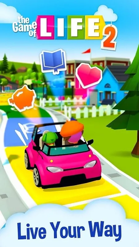 Tangkapan layar gameplay The Game of Life 2 yang menunjukkan pilihan karier.