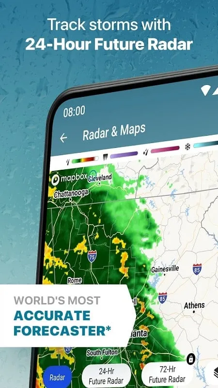The Weather Channel mod extended forecast feature