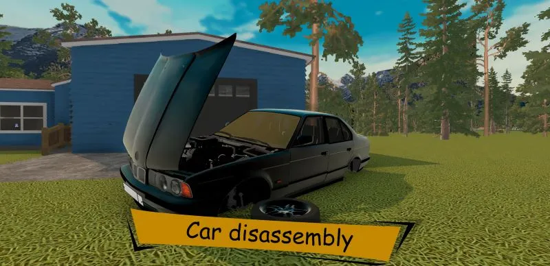 Customizing a car in The Wildest Car mod.
