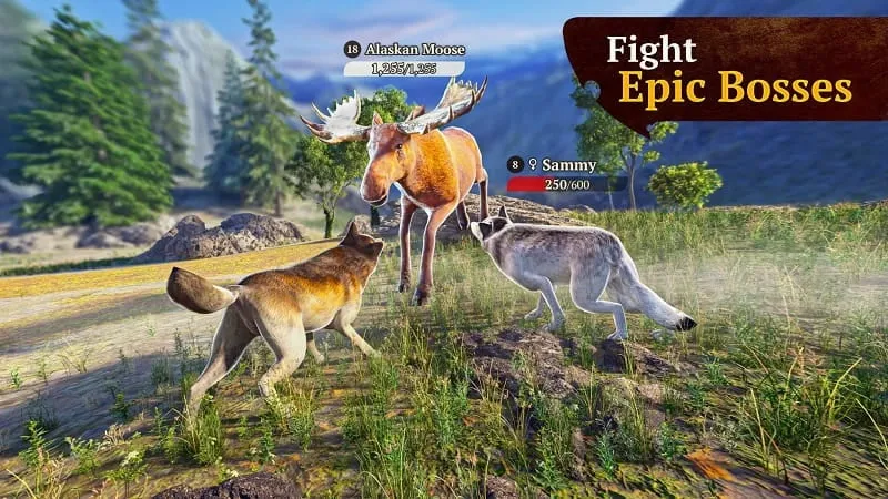 In-game screenshot of The Wolf showcasing multiplayer gameplay.