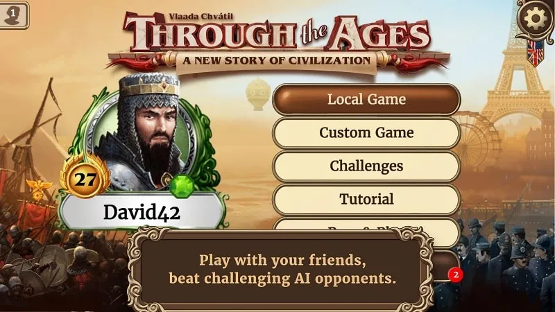 Gameplay của Through the Ages MOD APK