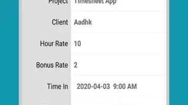 Timesheet Work Hours Tracker mod android