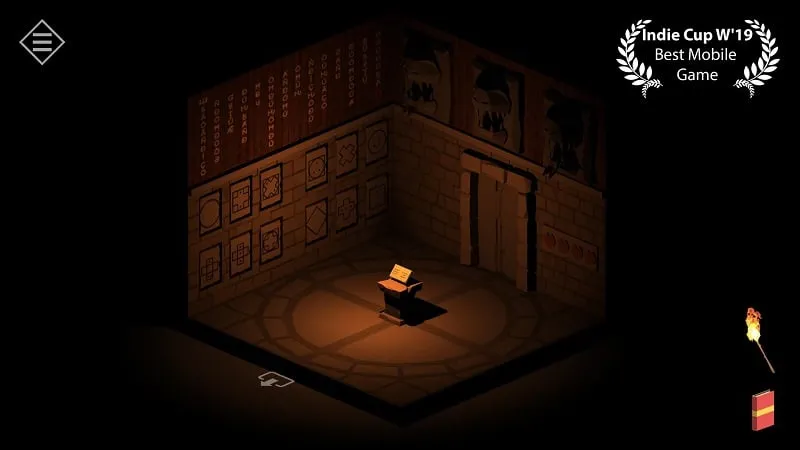 Screenshot da jogabilidade do Tiny Room Stories em um dispositivo Android.