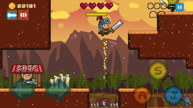 Instalando Tiny Sword MOD APK en un teléfono Android.