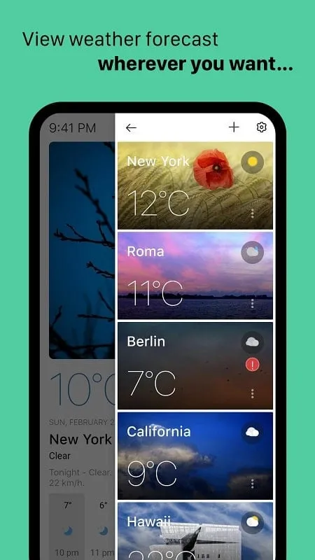 Solução de problemas comuns no Today Weather MOD APK