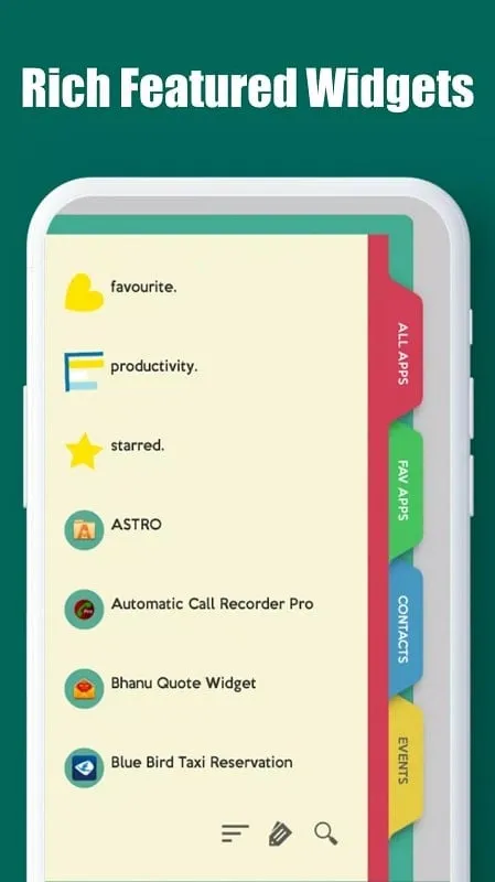 Backup and restore settings options in Total Launcher