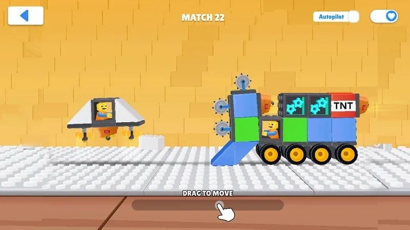 Building a custom vehicle in TOYS mod apk.