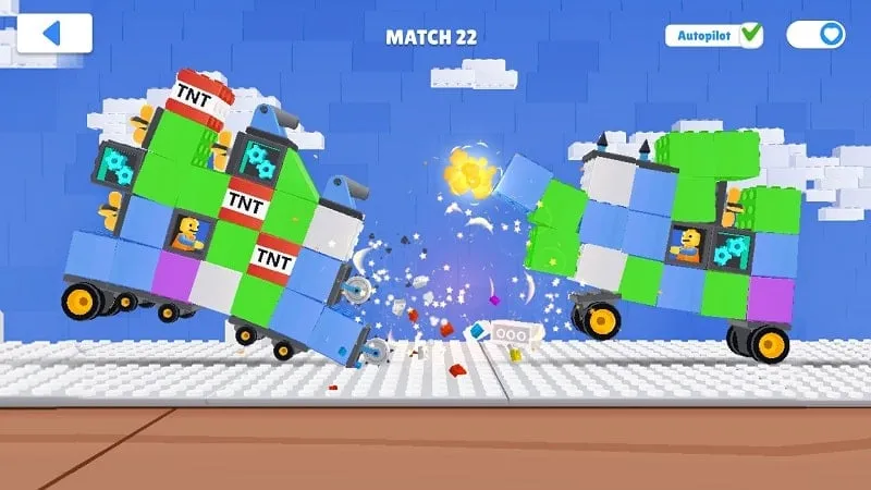 Gameplay screenshot showcasing the battle arena in TOYS.