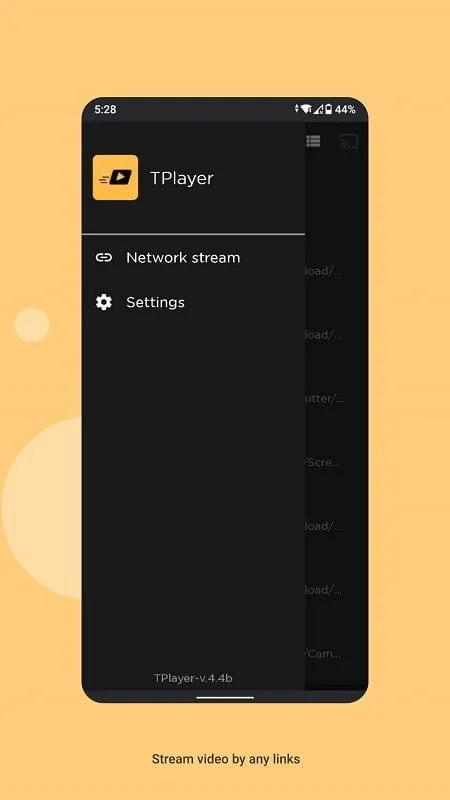 Tampilan download TPlayer MOD APK