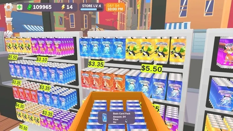 Ảnh chụp màn hình gameplay Trading Card Store Simulator.