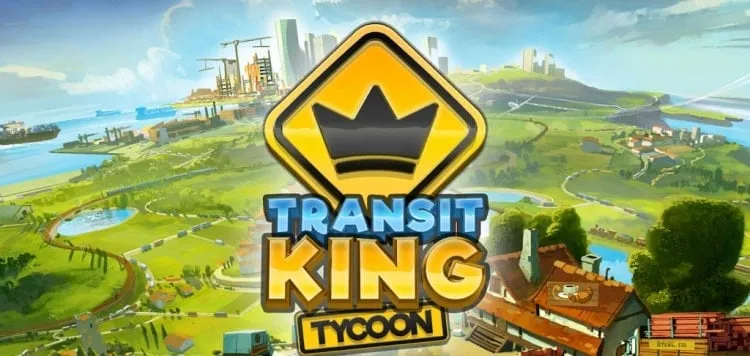 Transit King Tycoon gameplay on a mobile device.