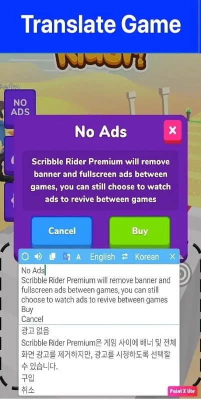 Solución de problemas comunes en Translate On Screen MOD APK