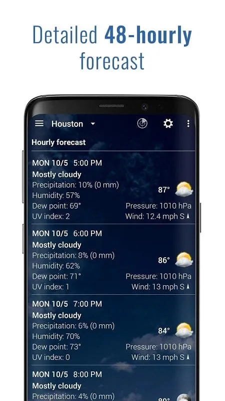 Hình nền thời tiết Transparent Clock Weather Pro