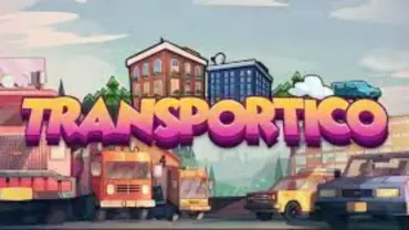 Starting the game Transportico on a mobile phone.