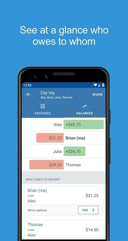 Tricount mod showcasing compatibility with various group activities