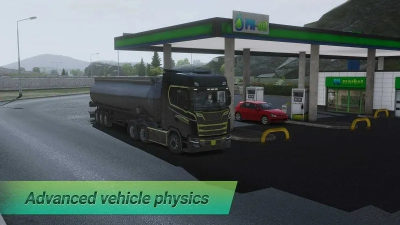 Hình ảnh các xe tải và nâng cấp trong Truckers of Europe 3 MOD APK.