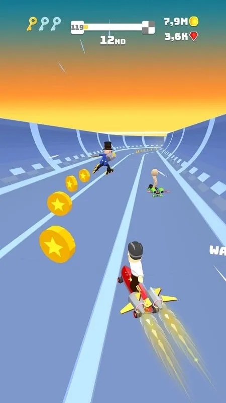 Selecting a new character in Turbo Stars.