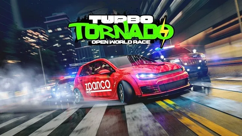 Main screen of Turbo Tornado displaying various game options.