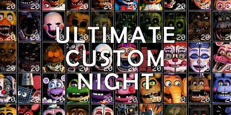 Tela inicial do Ultimate Custom Night no Android.