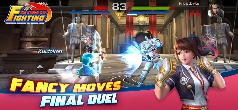 Giao diện game Ultimate Fighting APK với tính năng MOD