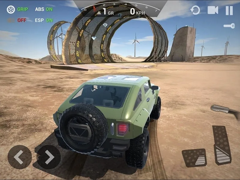 Customizing a vehicle in Ultimate Offroad Simulator with unlimited resources.