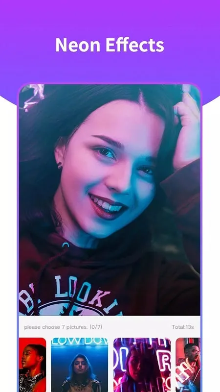 Vidshow mod apk grátis exibindo opções de filtro