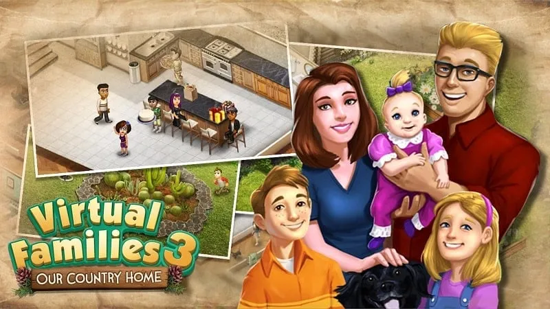 Comenzando una nueva familia en Virtual Families 3.