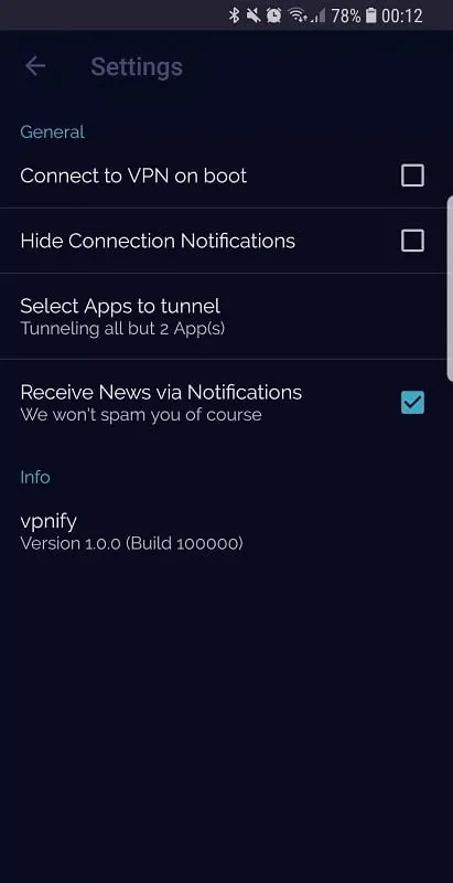 VPN grátis vpnify mod