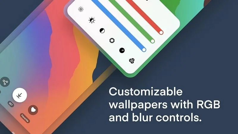 WallsPy mod interface showing available wallpaper options