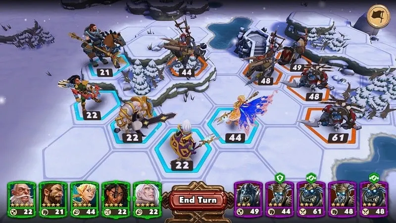 Tuyển quân trong Warlords of Aternum MOD APK