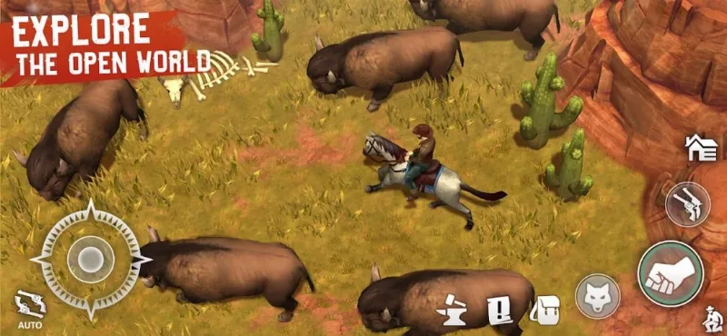 Gameplay screenshot of Westland Survival showcasing crafting.