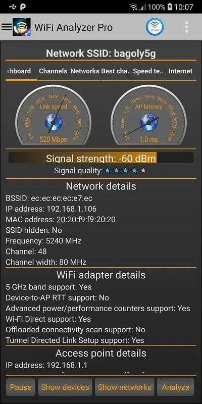 Panduan unduh dan instalasi WiFi Analyzer Pro Mod